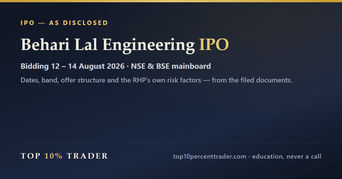 Behari Lal Engineering Limited IPO — the disclosed details