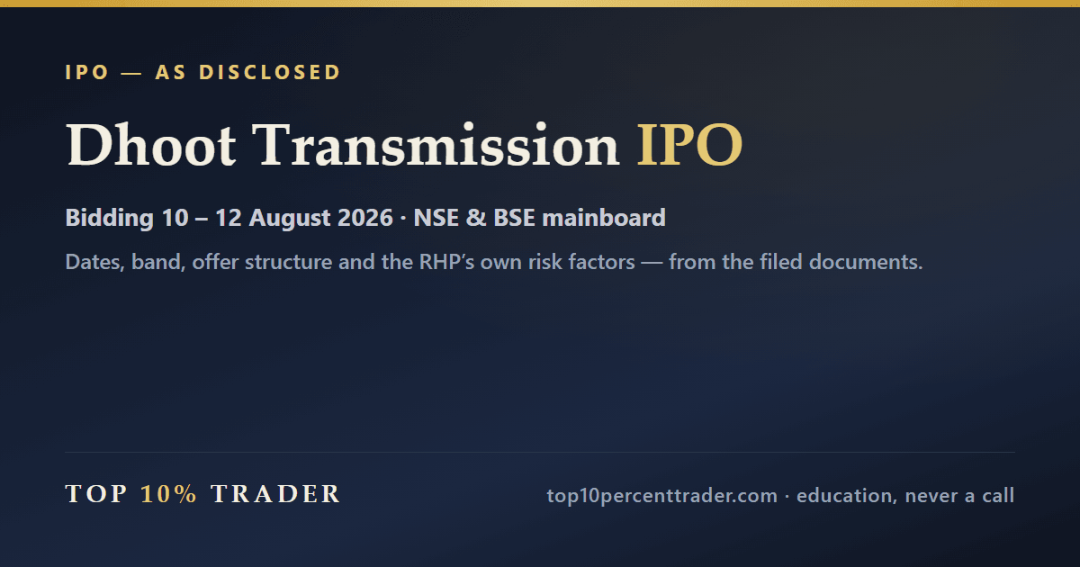 Dhoot Transmission Limited IPO — the disclosed details